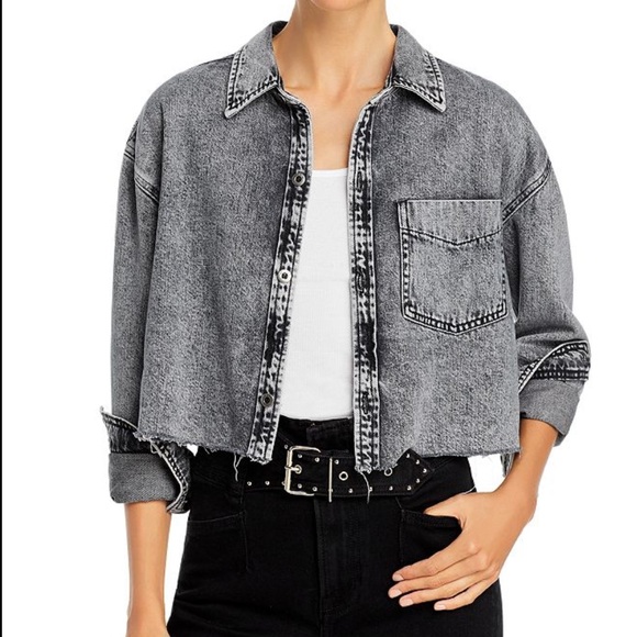 GRLFRND CHRISTY JEAN JACKET IN AFTER TOMORROW
